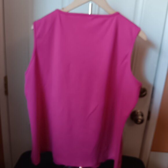 LANDS END WOMEN'S 2X  SLEEVELESS PINK TOP Pull On - Picture 6 of 6